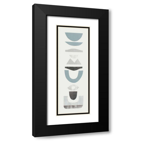 Neutral Totems II Black Modern Wood Framed Art Print with Double Matting by Delamater, Rob