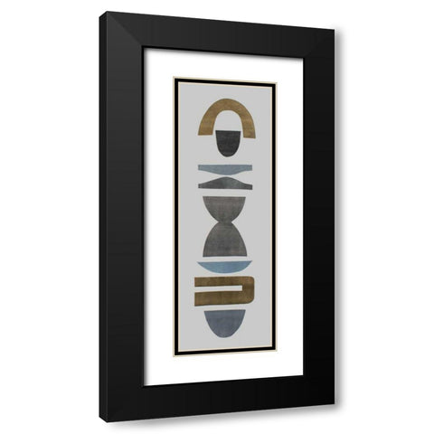 Neutral Totems VI Black Modern Wood Framed Art Print with Double Matting by Delamater, Rob