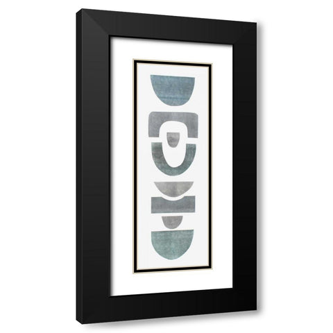 Neutral Totems VIII Black Modern Wood Framed Art Print with Double Matting by Delamater, Rob