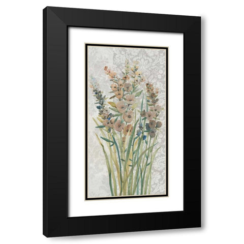 Patch of Wildflowers I Black Modern Wood Framed Art Print with Double Matting by OToole, Tim