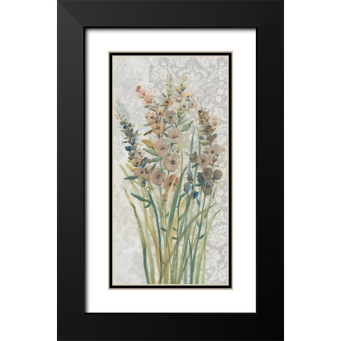Patch of Wildflowers I Black Modern Wood Framed Art Print with Double Matting by OToole, Tim