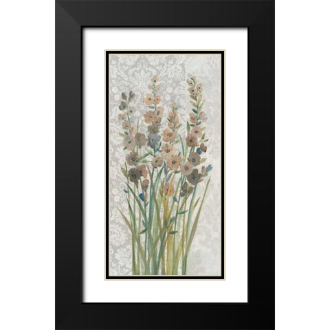 Patch of Wildflowers II Black Modern Wood Framed Art Print with Double Matting by OToole, Tim