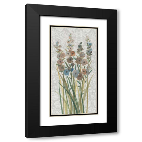 Patch of Wildflowers III Black Modern Wood Framed Art Print with Double Matting by OToole, Tim
