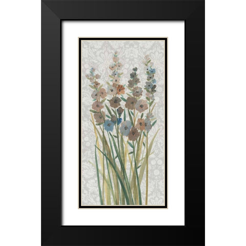 Patch of Wildflowers III Black Modern Wood Framed Art Print with Double Matting by OToole, Tim