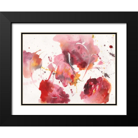 Bright Days I Black Modern Wood Framed Art Print with Double Matting by Combs, Joyce