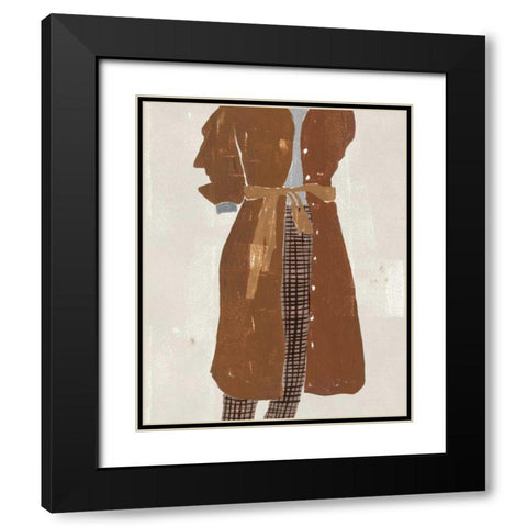 Alley Pose III Black Modern Wood Framed Art Print with Double Matting by Wang, Melissa