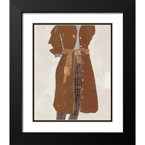 Alley Pose III Black Modern Wood Framed Art Print with Double Matting by Wang, Melissa