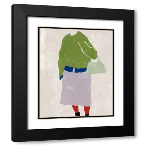 Alley Pose IV Black Modern Wood Framed Art Print with Double Matting by Wang, Melissa