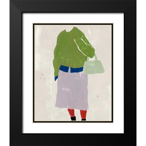 Alley Pose IV Black Modern Wood Framed Art Print with Double Matting by Wang, Melissa