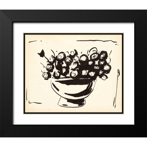 Sunshine Daisy I Black Modern Wood Framed Art Print with Double Matting by Wang, Melissa