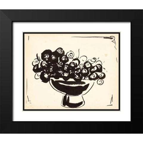 Sunshine Daisy II Black Modern Wood Framed Art Print with Double Matting by Wang, Melissa