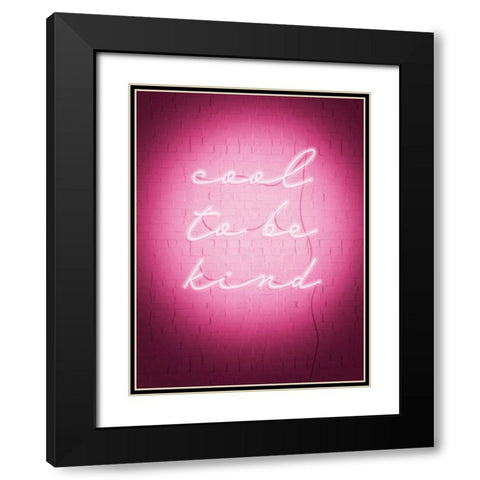 Sweet Neon I Black Modern Wood Framed Art Print with Double Matting by Popp, Grace