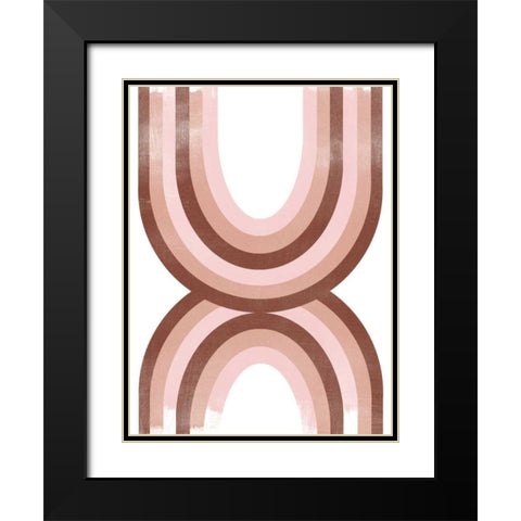 Arc Moderne III Black Modern Wood Framed Art Print with Double Matting by Vess, June Erica