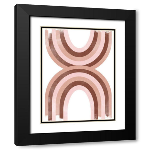 Arc Moderne IV Black Modern Wood Framed Art Print with Double Matting by Vess, June Erica