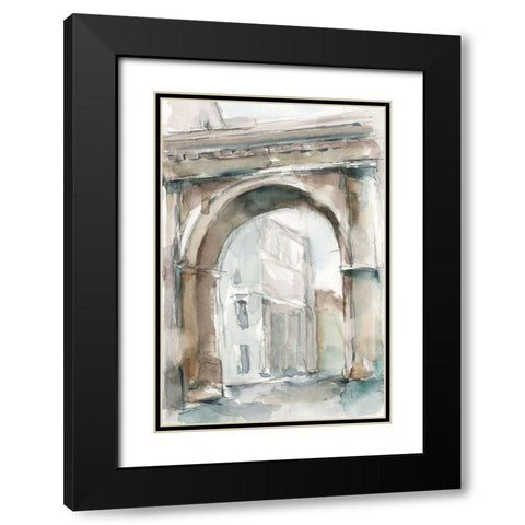 Watercolor Arch Studies III Black Modern Wood Framed Art Print with Double Matting by Harper, Ethan