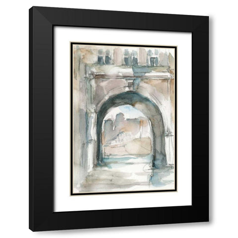 Watercolor Arch Studies IV Black Modern Wood Framed Art Print with Double Matting by Harper, Ethan