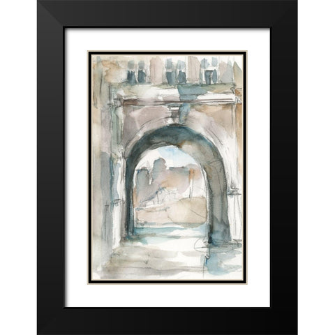 Watercolor Arch Studies IV Black Modern Wood Framed Art Print with Double Matting by Harper, Ethan