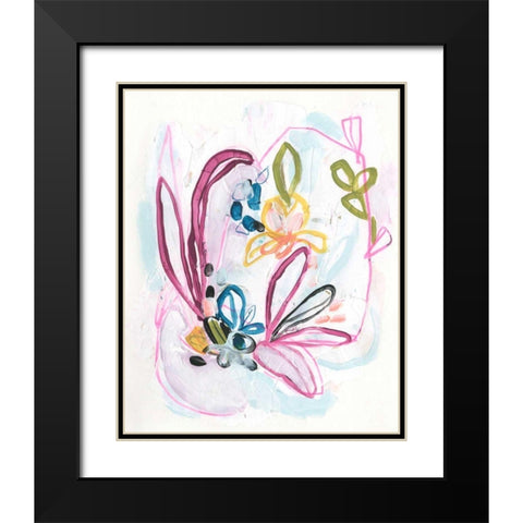 Garden Allusion IV Black Modern Wood Framed Art Print with Double Matting by Vess, June Erica