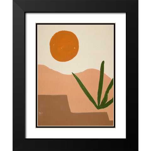New Day VI Black Modern Wood Framed Art Print with Double Matting by Wang, Melissa