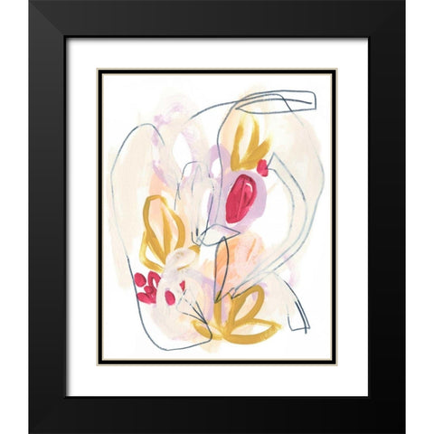 Balance Bloom I Black Modern Wood Framed Art Print with Double Matting by Vess, June Erica