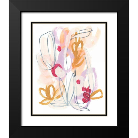 Balance Bloom IV Black Modern Wood Framed Art Print with Double Matting by Vess, June Erica