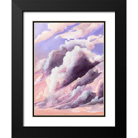 Amethyst Cumulus I Black Modern Wood Framed Art Print with Double Matting by Popp, Grace