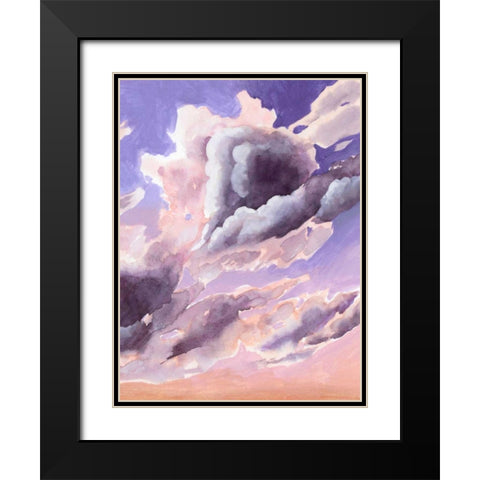Amethyst Cumulus II Black Modern Wood Framed Art Print with Double Matting by Popp, Grace