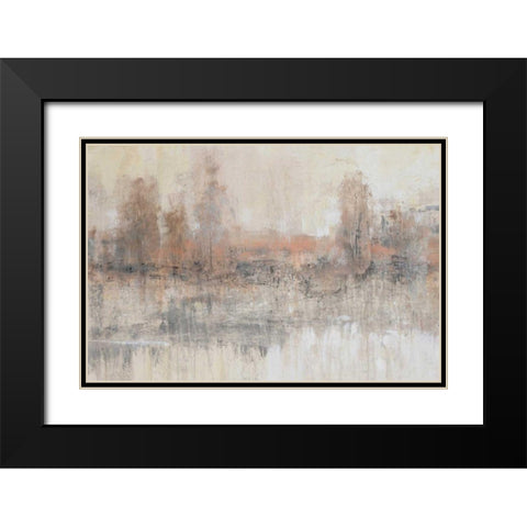 Land Parcel I Black Modern Wood Framed Art Print with Double Matting by OToole, Tim