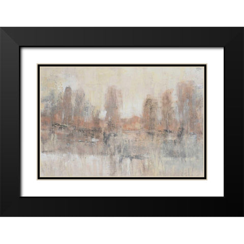 Land Parcel II Black Modern Wood Framed Art Print with Double Matting by OToole, Tim