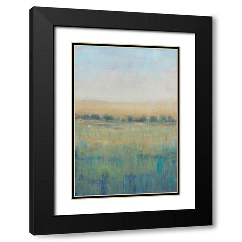 Open Meadow View I Black Modern Wood Framed Art Print with Double Matting by OToole, Tim