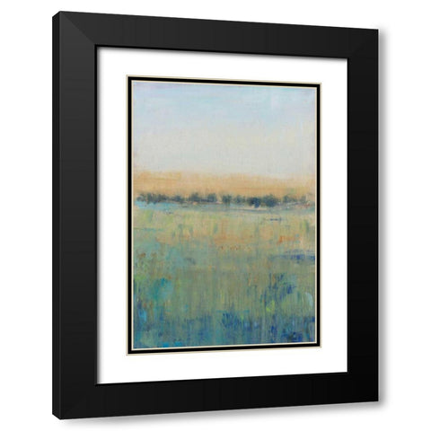 Open Meadow View II Black Modern Wood Framed Art Print with Double Matting by OToole, Tim
