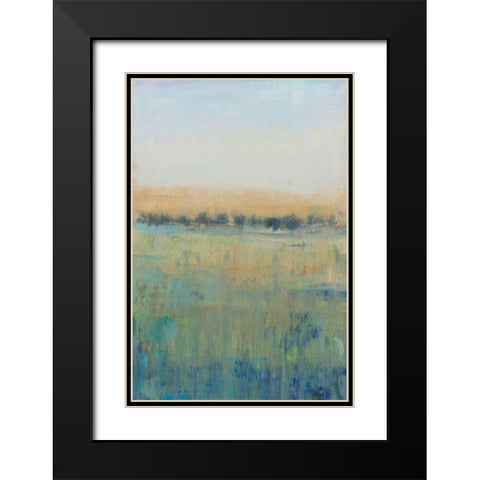 Open Meadow View II Black Modern Wood Framed Art Print with Double Matting by OToole, Tim