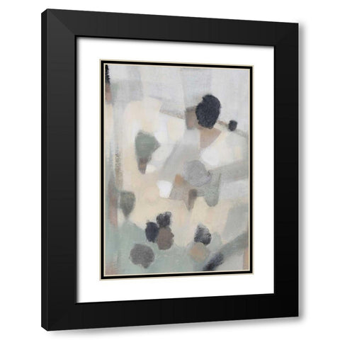 Free Form II Black Modern Wood Framed Art Print with Double Matting by OToole, Tim