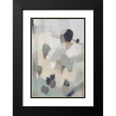 Free Form II Black Modern Wood Framed Art Print with Double Matting by OToole, Tim