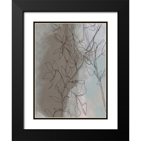 Windy Branch I Black Modern Wood Framed Art Print with Double Matting by Moore, Regina