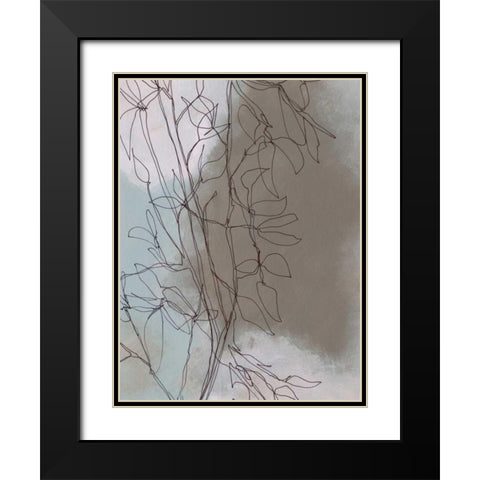 Windy Branch II Black Modern Wood Framed Art Print with Double Matting by Moore, Regina