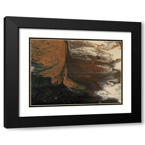 Dark Flow III Black Modern Wood Framed Art Print with Double Matting by Moore, Regina