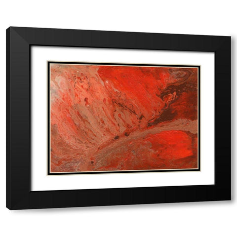 Autumn Bonfire I Black Modern Wood Framed Art Print with Double Matting by Moore, Regina