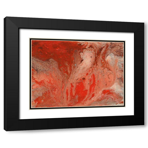 Autumn Bonfire II Black Modern Wood Framed Art Print with Double Matting by Moore, Regina