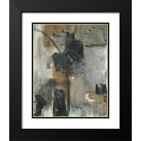 Gathering I Black Modern Wood Framed Art Print with Double Matting by Combs, Joyce