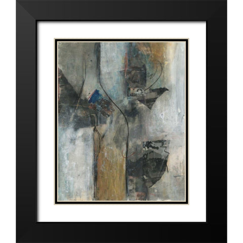 Gathering II Black Modern Wood Framed Art Print with Double Matting by Combs, Joyce