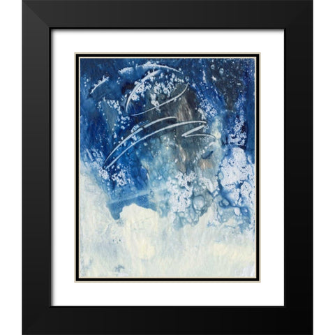 Sky Fall III Black Modern Wood Framed Art Print with Double Matting by Combs, Joyce