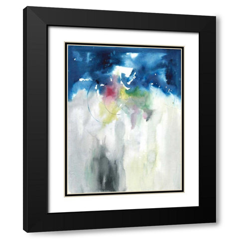 Rising II Black Modern Wood Framed Art Print with Double Matting by Combs, Joyce