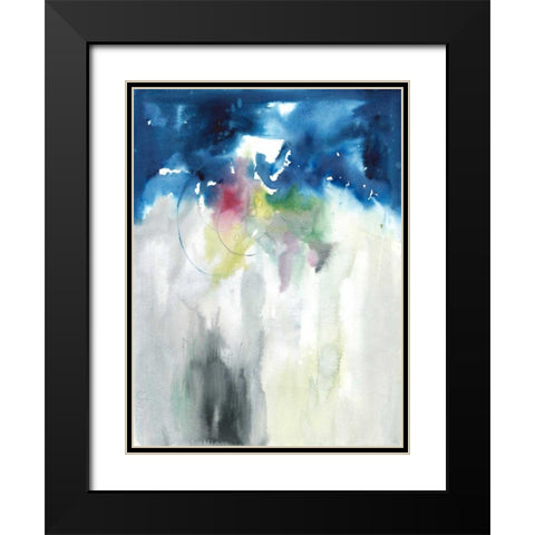 Rising II Black Modern Wood Framed Art Print with Double Matting by Combs, Joyce