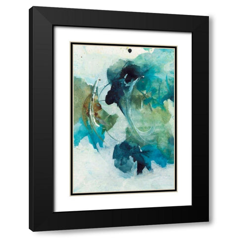 Spring I Black Modern Wood Framed Art Print with Double Matting by Combs, Joyce