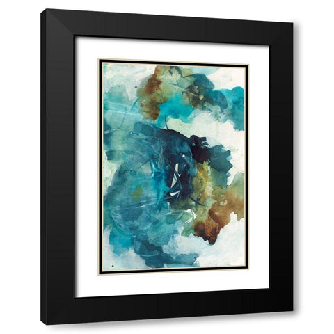 Spring II Black Modern Wood Framed Art Print with Double Matting by Combs, Joyce