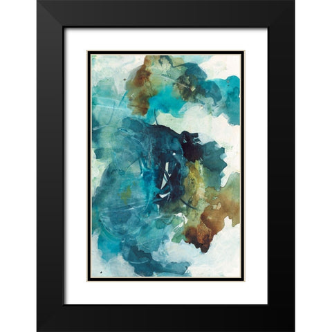 Spring II Black Modern Wood Framed Art Print with Double Matting by Combs, Joyce