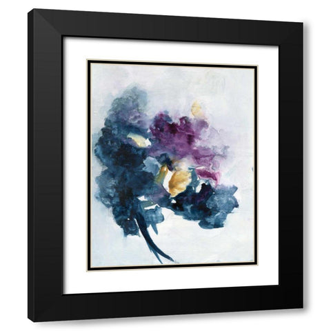 Bouquet I Black Modern Wood Framed Art Print with Double Matting by Combs, Joyce