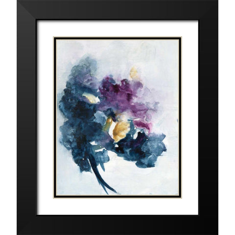 Bouquet I Black Modern Wood Framed Art Print with Double Matting by Combs, Joyce