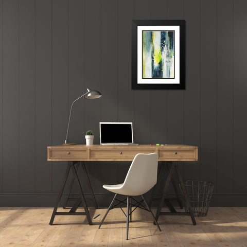 Treetops I Black Modern Wood Framed Art Print with Double Matting by Combs, Joyce